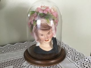 Vtg.  Porcelain Jacqueline Jackie Kennedy In Mourning Headvase Head Vase E - 1852