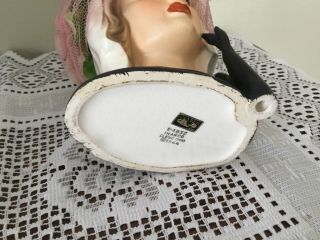 Vtg.  Porcelain Jacqueline JACKIE KENNEDY in mourning Headvase Head Vase E - 1852 8