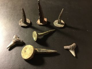 Nails From Spanish Galleon Centurys Old Shipwreck Artifact
