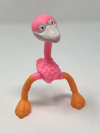 Vintage Bendy Bendable Flamingo Rubber Action Figure Hong Kong 1970s Brabo