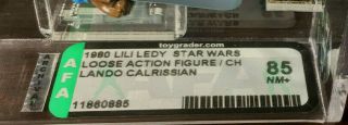 Star Wars 1980 Vintage Lando Calrissian Bespin LILI LEDY (CH) AFA 85 NM, 5