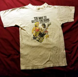 1985 Wwf/ Mtv Hulk Hogan Vs Rowdy Roddy Piper Shirt Screen Stars M Vtg