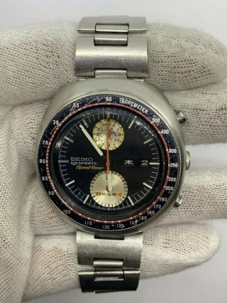 Vintage Seiko Chronograph Ufo 6138 - 0014 44mm Watch