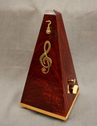 Antique Vintage Type Rosewood Metronome,  Custom Made,  Bell Movement,  Unique Gift