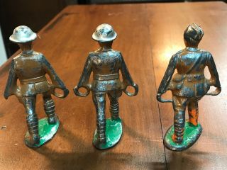 3 Vintage Manoil Barclay Lead Soldiers Stretcher Bearers 5