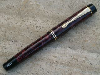 Vintage Very Rare Red Marbled Montblanc 333 ½ Fountain Pen 1930’s