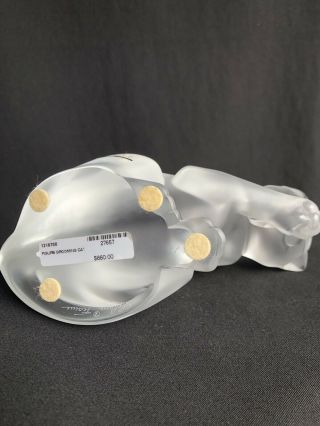 Lalique Vintage New/Old Stock Opalesant “Grooming Cat” Figurine 11