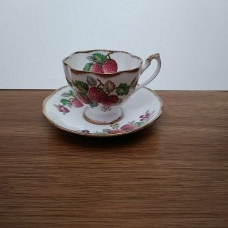 Vintage Queen Anne Bone China Tea Cup And Saucer Fruit Series England