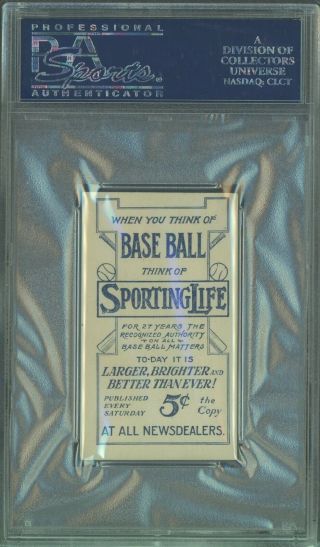 1911 M116 Sporting Life Blue Background Christy Mathewson HOF PSA 5 