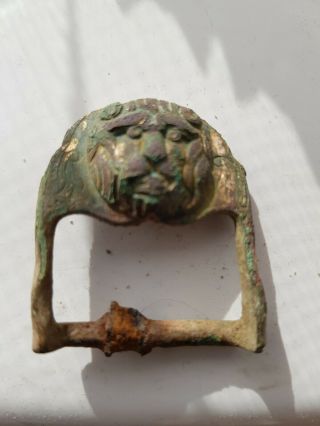 Medieval Lion Buckle Metal Detecting Find