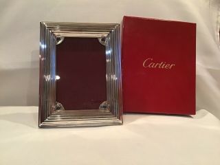 Cartier Sterling Silver 4 X 6 Picture Frame