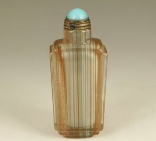 Vintage Chinese Old Glass Handmade Snuff Bottle Gift