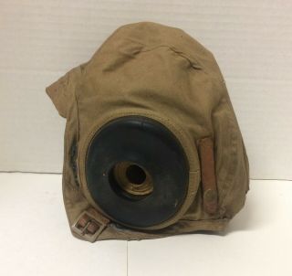WW2 Khaki/Summer Pilots Helmet - Spec.  AN - H - 15 - Medium - Vintage 2