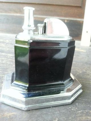 Vintage Ronson Touch - Tip ' Octette ' Table Lighter,  Black RARE 2
