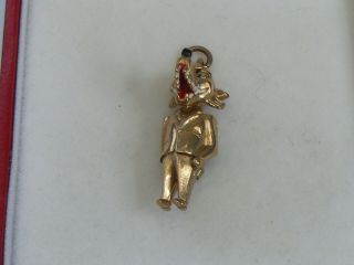 A Rare 9ct.  Gold Vintage Detailed Big Bad Wolf,  Pendant/ Charm,  5.  6grms.  H/m