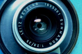 Vintage 1959 Leitz Wetzlar Germany Summaron 1:2.  8/35 Lens Fits M3 5