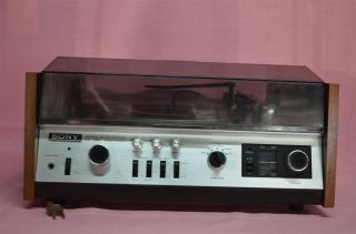 Vintage Sony Am/fm Radio Turntable Record Player Hp - 485 With Pickering Stylus