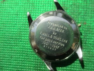 Antique 1947 Ulysse Nardin automatic gent ' s watch 8