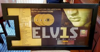 Elvis Presley Certified Riaa Multi - Platinum Sales Award 30 1 Hits Rare