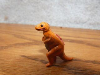 Htf Vintage 1960s Marx Linemar Elegant Miniatures Metal Toy T - Rex Dinosaur 1.  5 " T