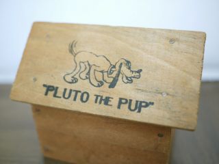 1930 ' s Vintage Walt Disney Pluto the Pup Wooden Figurine Toy mickey mouse minnie 5