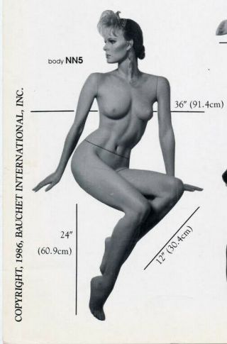 GRENEKER Mannequin Woman Female Torso Bust Creepy Oddity Display Vintage 12