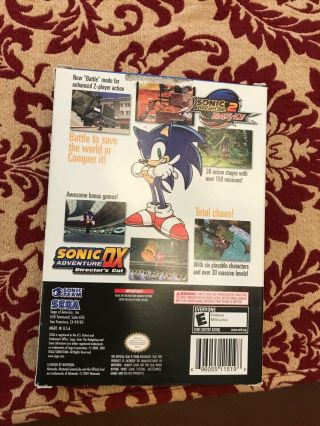 Sonic Adventure 2 Pack Complete CIB Nintendo GameCube Rare 2