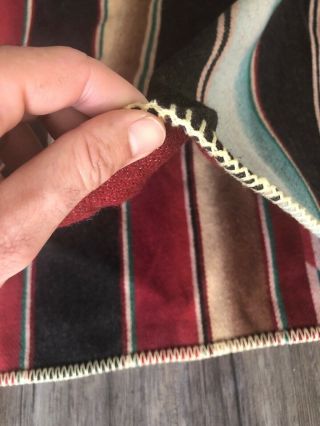 Rare Vintage Ralph Lauren Southwest Indian Blanket Cape Poncho Aztec Hooded 70s 9