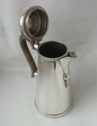 Dainty Solid Sterling Silver Coffee Pot/ Water Jug 1919/ H 19.  5 cm/ 388 g 11