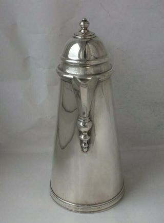 Dainty Solid Sterling Silver Coffee Pot/ Water Jug 1919/ H 19.  5 cm/ 388 g 6