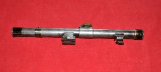 Antique Rare Austrian K.  Kahles? 2.  5 X Rifle Scope W/ Mounts 1 Year
