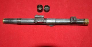 Antique RARE Austrian K.  Kahles? 2.  5 X rifle scope w/ mounts 1 year 3