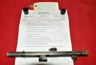 Antique RARE Austrian K.  Kahles? 2.  5 X rifle scope w/ mounts 1 year 6