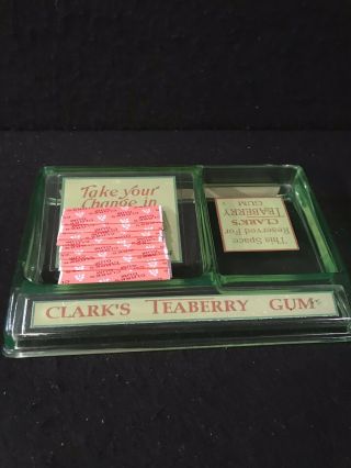 Vintage Awesome Teaberry Gum Counter Change Tray With All Decals L@@k