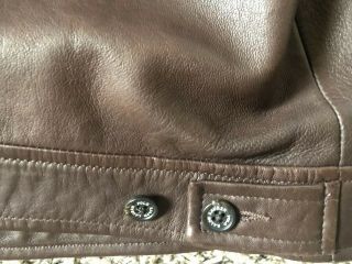 Vintage Ralph Lauren Butter Soft Leather Jacket Men ' s Medium Brown W/ Pony EUC 8