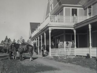 27 X Antique B&w Negatives Views Of Old Faithful Inn & Yellowstone Park 1900s