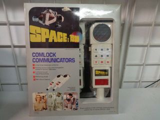 Vintage 1976 Space 1999 Comlock Communicators Walkie Talkies In Open Box