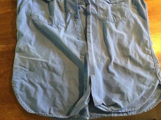 Vintage MARV Hamm ' s BEER 100 Cotton Delivery Uniform Work Shirt Men M Authentic 3