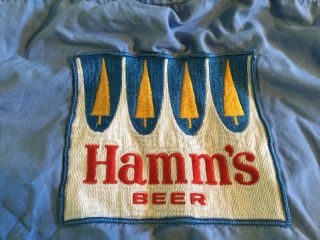 Vintage MARV Hamm ' s BEER 100 Cotton Delivery Uniform Work Shirt Men M Authentic 8