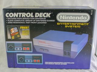 Vtg 1986 Nintendo Nes Control Deck Box Only - No Console