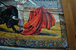 Vintage Spanish Bull Fighting Matador Coliseum Wall Art Tapestry 72 