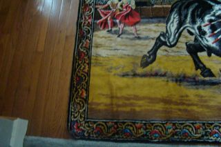 Vintage Spanish Bull Fighting Matador Coliseum Wall Art Tapestry 72 