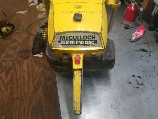Vintage McCulloch Sp125c Chainsaw 2