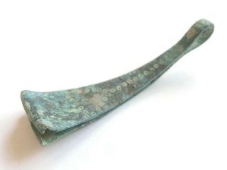 Extremely Rare Ancient Celtic Decorated Bronze Tweezers Cosmetic - La Tene 300 Bc