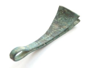 Extremely Rare Ancient CELTIC Decorated Bronze Tweezers COSMETIC - La Tene 300 BC 3