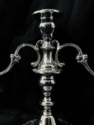 GORHAM STERLING CHANTILLY PATTERN 3 ARM CANDELABRA - 750 10