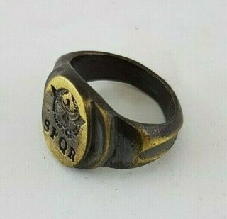 Ancient.  LEGIO SPQR Bronze Ring - Vintage - Antique ROMAN - BRONZE - RARE 3