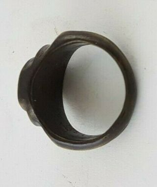 Ancient.  LEGIO SPQR Bronze Ring - Vintage - Antique ROMAN - BRONZE - RARE 4