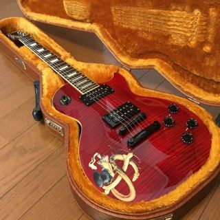 Epiphone Les Paul Slash Snake Pit Electric Guitar Red Ivory Limited Rare Model