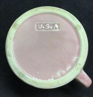 Antique American Stoneware Children ' s Size Chamber Pot PINK USA 3